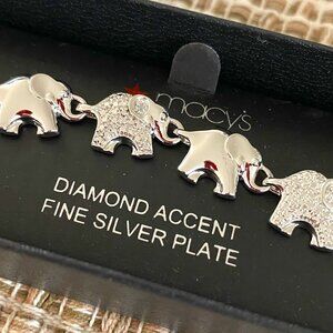 NWT Silver Elephant Bracelet